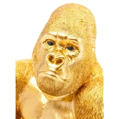 KARE Design Deko Figur Monkey Gorilla Side Medium Gold- Deko & Geschenkartikel