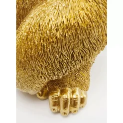 KARE Design Deko Figur Monkey Gorilla Side Medium Gold- Deko & Geschenkartikel