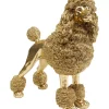KARE Design Deko Figur Mrs Poodle Gold 34Cm- Deko & Geschenkartikel
