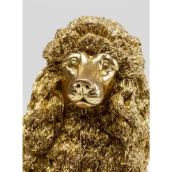 KARE Design Deko Figur Mrs Poodle Gold 34Cm- Deko & Geschenkartikel