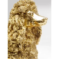 KARE Design Deko Figur Mrs Poodle Gold 34Cm- Deko & Geschenkartikel