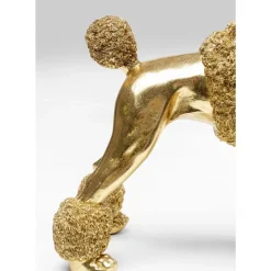 KARE Design Deko Figur Mrs Poodle Gold 34Cm- Deko & Geschenkartikel