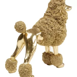 KARE Design Deko Figur Mrs Poodle Gold 34Cm- Deko & Geschenkartikel