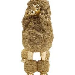 KARE Design Deko Figur Mrs Poodle Gold 34Cm- Deko & Geschenkartikel