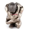 KARE Design Deko Figur Nude Man Hug Bronze 54Cm- Deko & Geschenkartikel