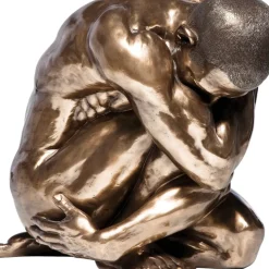 KARE Design Deko Figur Nude Man Hug Bronze 54Cm- Deko & Geschenkartikel