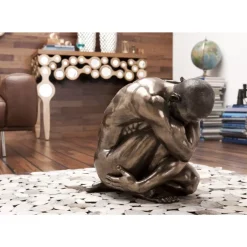 KARE Design Deko Figur Nude Man Hug Bronze 54Cm- Deko & Geschenkartikel