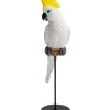 KARE Design Deko Figur Parrot Cockatoo Weis 38Cm- Deko & Geschenkartikel