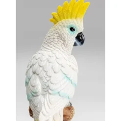 KARE Design Deko Figur Parrot Cockatoo Weis 38Cm- Deko & Geschenkartikel