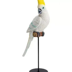 KARE Design Deko Figur Parrot Cockatoo Weis 38Cm- Deko & Geschenkartikel