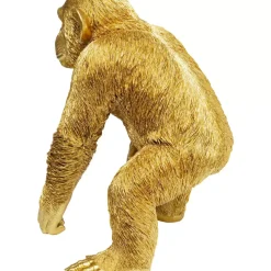 KARE Design Deko Figur Playing Ape Gold 50- Deko & Geschenkartikel
