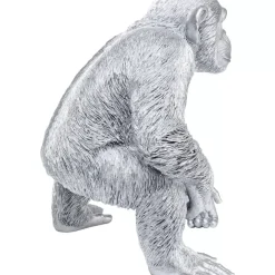 KARE Design Deko Figur Playing Ape Silber 50- Deko & Geschenkartikel