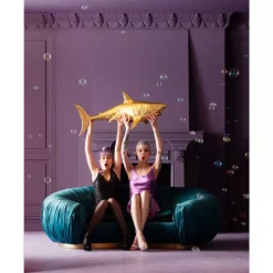 KARE Design Deko Figur Shark Henry Gold 106Cm- Deko & Geschenkartikel