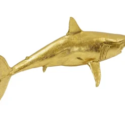KARE Design Deko Figur Shark Henry Gold 106Cm- Deko & Geschenkartikel