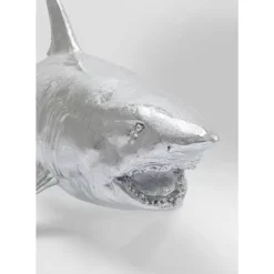 KARE Design Deko Figur Shark Henry Silber 106Cm- Deko & Geschenkartikel