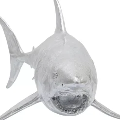 KARE Design Deko Figur Shark Henry Silber 106Cm- Deko & Geschenkartikel