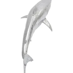 KARE Design Deko Figur Shark Henry Silber 106Cm- Deko & Geschenkartikel