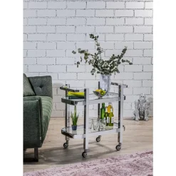 KARE Design Deko Figur Shiny Gorilla Silber 46Cm- Deko & Geschenkartikel