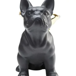 KARE Design Deko Figur Sitting Angel Dog Gold-Schwarz- Deko & Geschenkartikel
