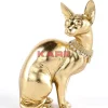 KARE Design Deko Figur Sitting Cat Audrey Gold 27Cm- Deko & Geschenkartikel