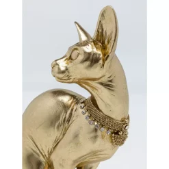 KARE Design Deko Figur Sitting Cat Audrey Gold 27Cm- Deko & Geschenkartikel