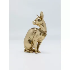 KARE Design Deko Figur Sitting Cat Audrey Gold 27Cm- Deko & Geschenkartikel