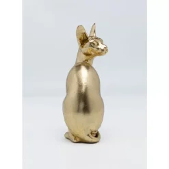 KARE Design Deko Figur Sitting Cat Audrey Gold 27Cm- Deko & Geschenkartikel