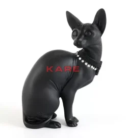 KARE Design Deko Figur Sitting Cat Audrey Schwarz 27Cm- Deko & Geschenkartikel