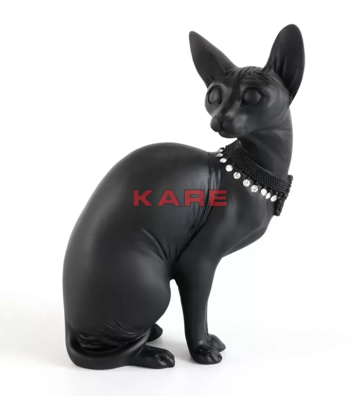 KARE Design Deko Figur Sitting Cat Audrey Schwarz 27Cm- Deko & Geschenkartikel