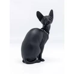 KARE Design Deko Figur Sitting Cat Audrey Schwarz 27Cm- Deko & Geschenkartikel