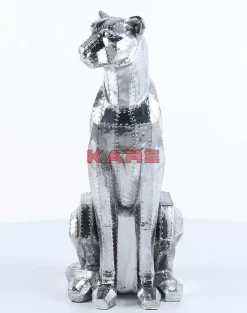 KARE Design Deko Figur Sitting Cat Rivet Chrome- Deko & Geschenkartikel