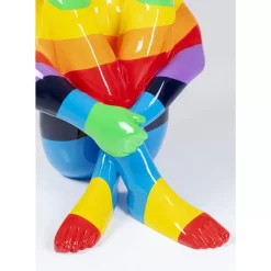 KARE Design Deko Figur Sitting Dog Rainbow 173- Deko & Geschenkartikel
