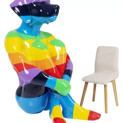 KARE Design Deko Figur Sitting Dog Rainbow 173- Deko & Geschenkartikel