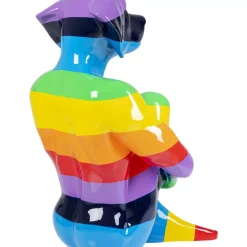 KARE Design Deko Figur Sitting Dog Rainbow 173- Deko & Geschenkartikel