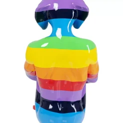 KARE Design Deko Figur Sitting Dog Rainbow 173- Deko & Geschenkartikel