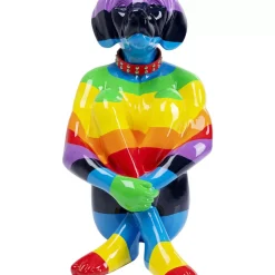 KARE Design Deko Figur Sitting Dog Rainbow 80- Deko & Geschenkartikel
