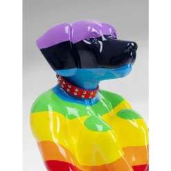 KARE Design Deko Figur Sitting Dog Rainbow 80- Deko & Geschenkartikel