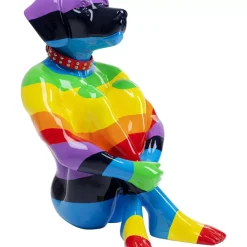 KARE Design Deko Figur Sitting Dog Rainbow 80- Deko & Geschenkartikel