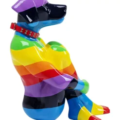 KARE Design Deko Figur Sitting Dog Rainbow 80- Deko & Geschenkartikel