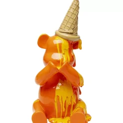 KARE Design Deko Figur Sitting Gelato Bear Orange 37Cm- Deko & Geschenkartikel