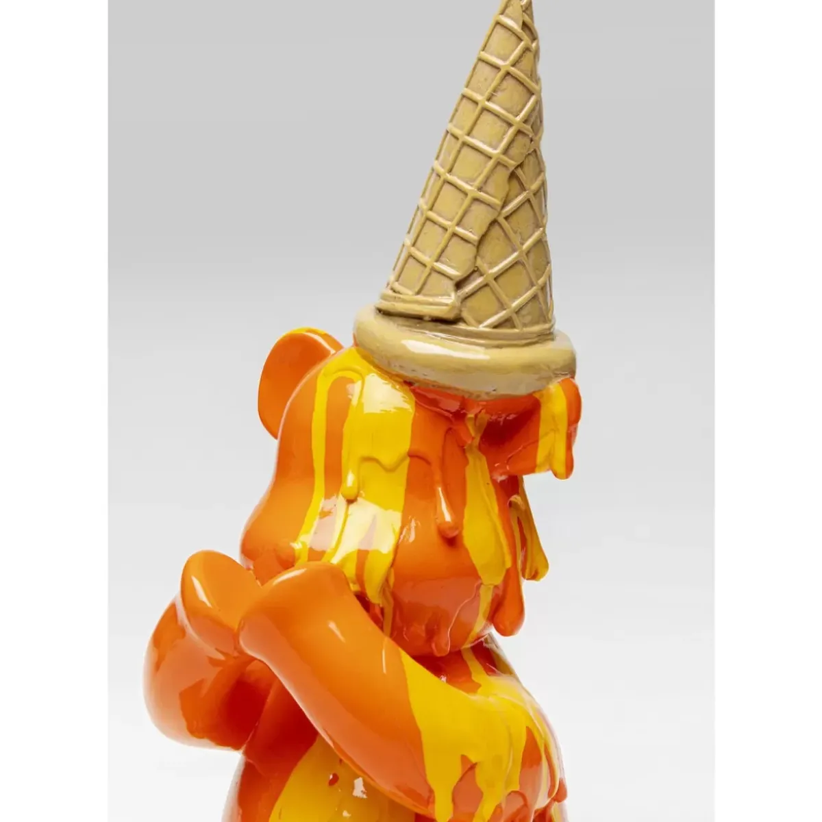 KARE Design Deko Figur Sitting Gelato Bear Orange 37Cm- Deko & Geschenkartikel
