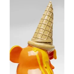 KARE Design Deko Figur Sitting Gelato Bear Orange 37Cm- Deko & Geschenkartikel