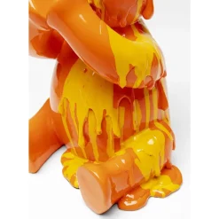 KARE Design Deko Figur Sitting Gelato Bear Orange 37Cm- Deko & Geschenkartikel