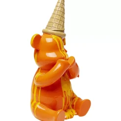KARE Design Deko Figur Sitting Gelato Bear Orange 37Cm- Deko & Geschenkartikel