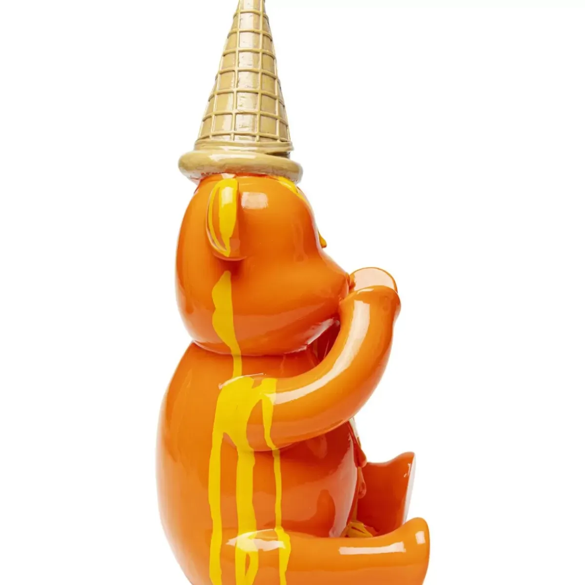 KARE Design Deko Figur Sitting Gelato Bear Orange 37Cm- Deko & Geschenkartikel