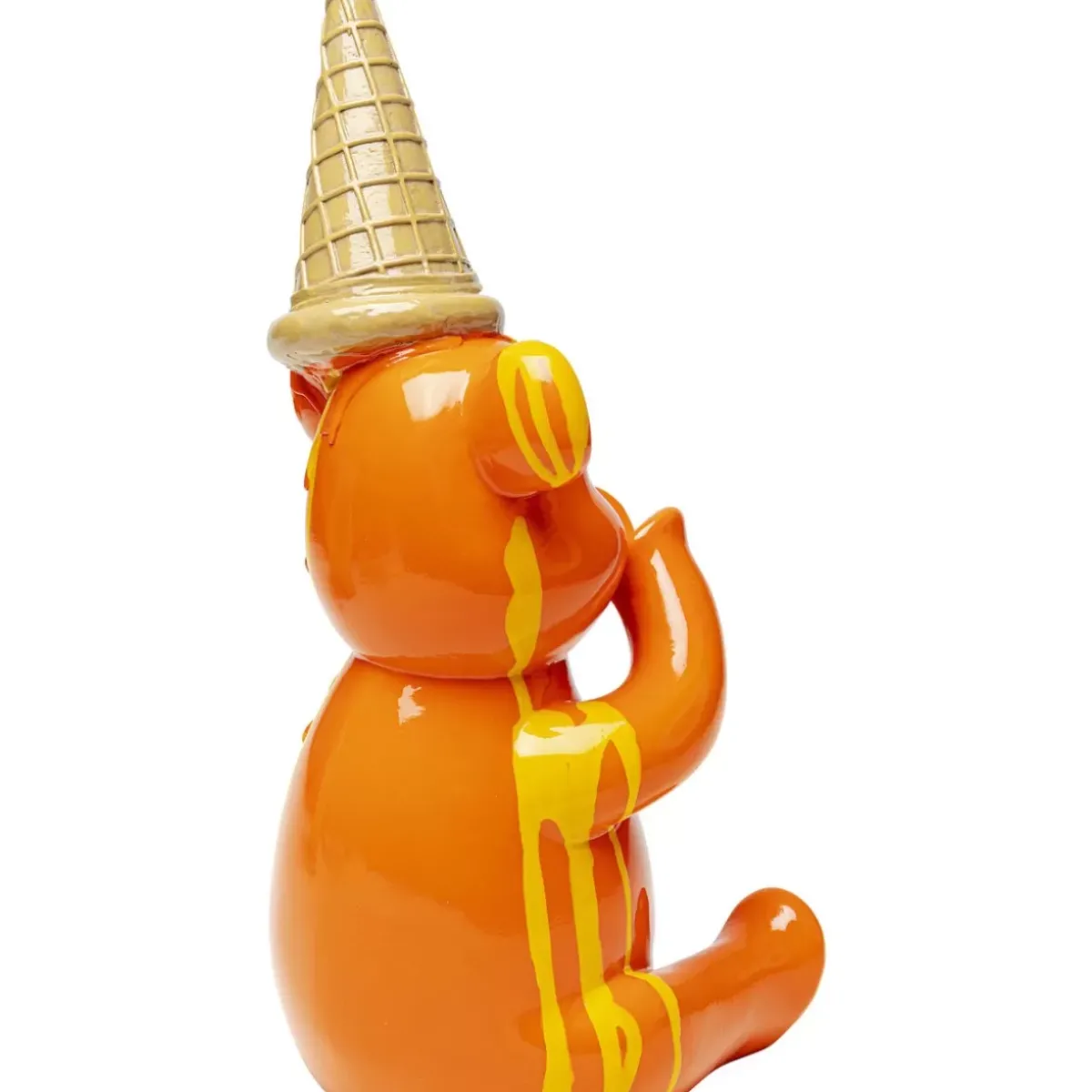 KARE Design Deko Figur Sitting Gelato Bear Orange 37Cm- Deko & Geschenkartikel
