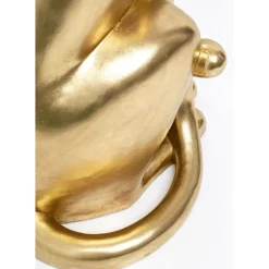 KARE Design Deko Figur Sitting Leopard Gold 150Cm- Deko & Geschenkartikel