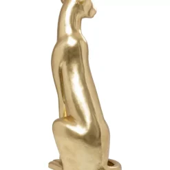 KARE Design Deko Figur Sitting Leopard Gold 150Cm- Deko & Geschenkartikel