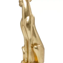 KARE Design Deko Figur Sitting Leopard Gold 150Cm- Deko & Geschenkartikel