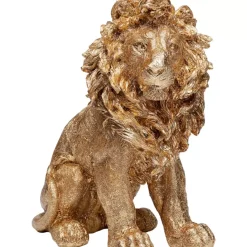 KARE Design Deko Figur Sitting Lion Gold 42Cm- Deko & Geschenkartikel
